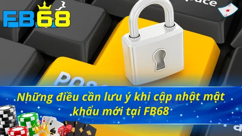 Cách Đổi Mật Khẩu FB68 Cực Kỳ Bài Bản Và Chuẩn Xác 6 Lưu ý trong cách đổi mật khẩu FB68